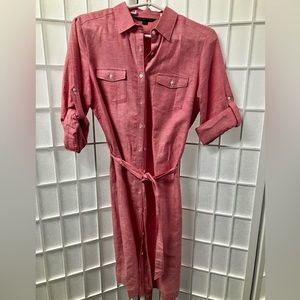 Brooks Brothers Pink Linen Shirtdress (8)